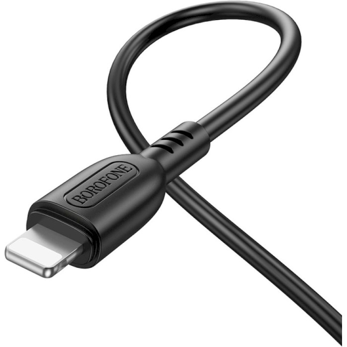 Кабель BOROFONE BX91 Symbol USB-A to Lightning with Hook 1м Black