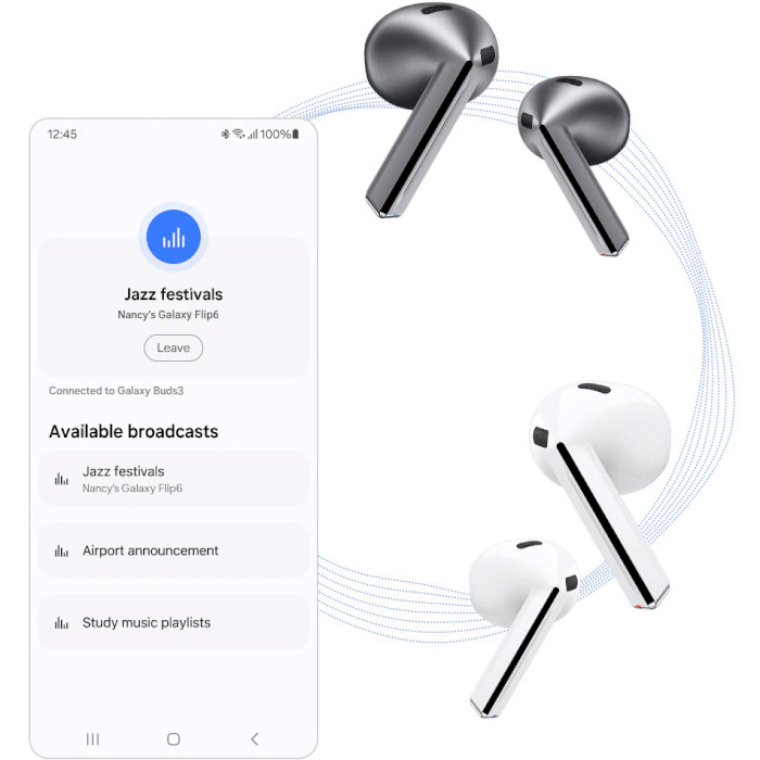 Навушники SAMSUNG Galaxy Buds 3 Silver (SM-R530NZAASEK)