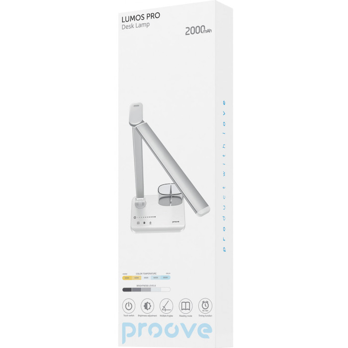 Лампа настольная PROOVE Lumos Pro White