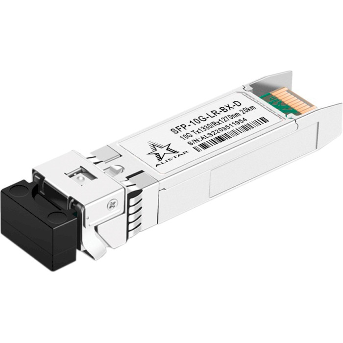 Модуль ALISTAR SFP-10G-LR-BX-D SFP+ 10GbE Tx1330/Rx1270 20km DDM SM LC