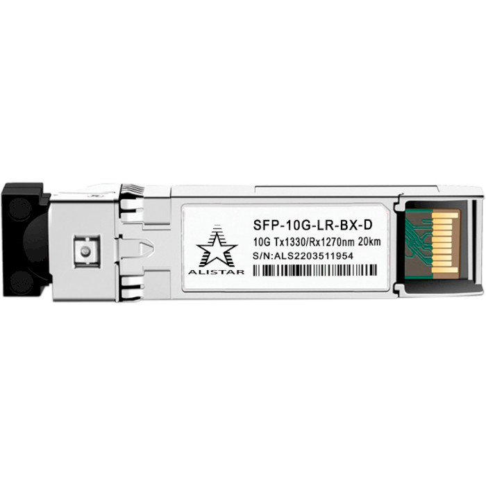 Модуль ALISTAR SFP-10G-LR-BX-D SFP+ 10GbE Tx1330/Rx1270 20km DDM SM LC