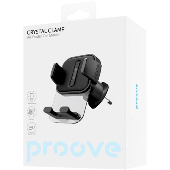 Автотримач для смартфона PROOVE Crystal Clamp Air Outlet Car Mount