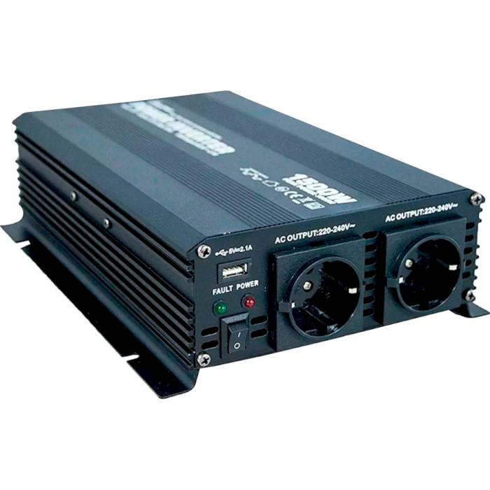 Інвертор напруги AMiO NM1.5K-1500W 12V/220V 1500W (340143)