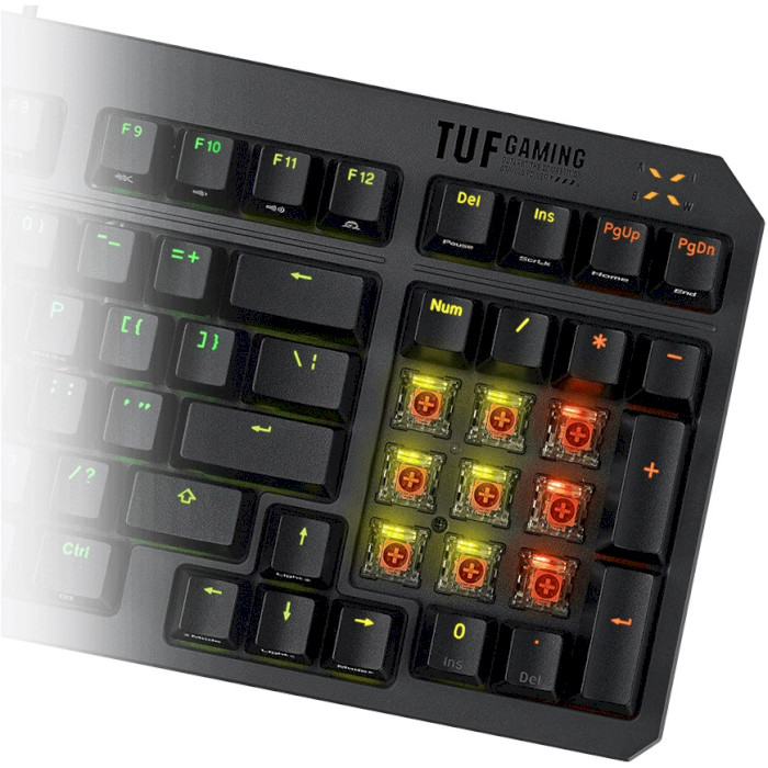 Клавіатура ASUS TUF Gaming K3 Gen II Optical-Mech Switch Black (90MP0390-BKMA00)