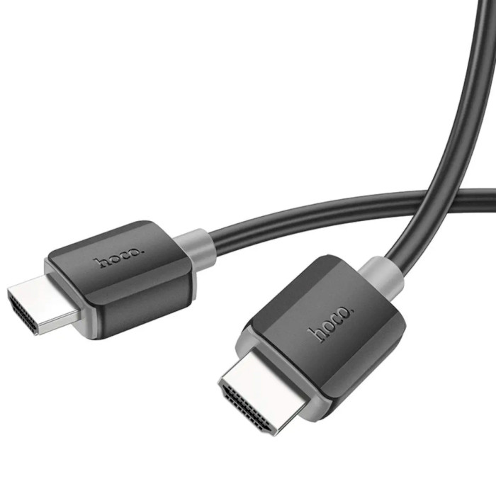 Кабель HOCO US08 Male to Male 4K HD Data Cable HDMI v2.0 1м Black (6931474799388)