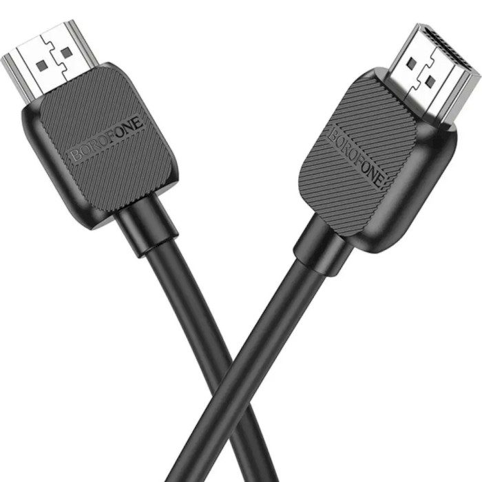 Кабель BOROFONE BUS02 Vivido Male to Male 4K HD Data Cable HDMI v2.0 2м Black (6941991105982)