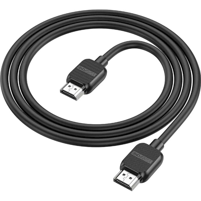 Кабель BOROFONE BUS02 Vivido Male to Male 4K HD Data Cable HDMI v2.0 2м Black (6941991105982)