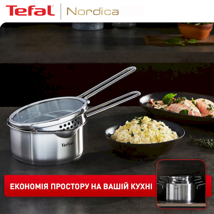 Набор посуды TEFAL Nordica 10пр (H852SA56)