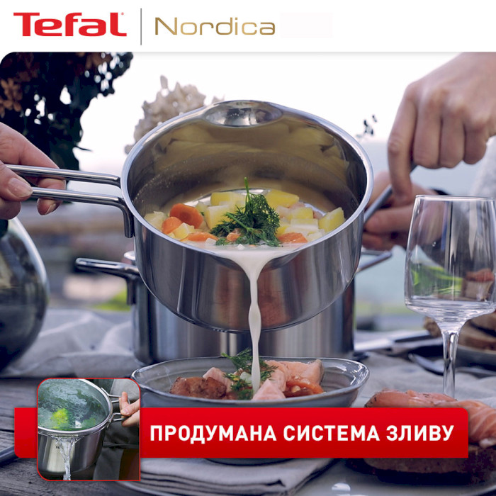 Набор посуды TEFAL Nordica 10пр (H852SA56)