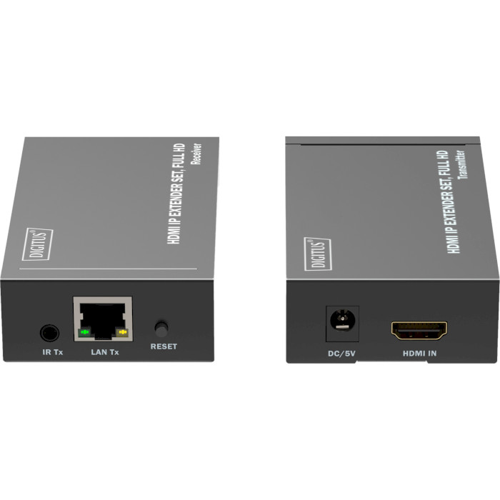 Удлинитель HDMI по витой паре DIGITUS IP Extender Set Black (DS-55517)