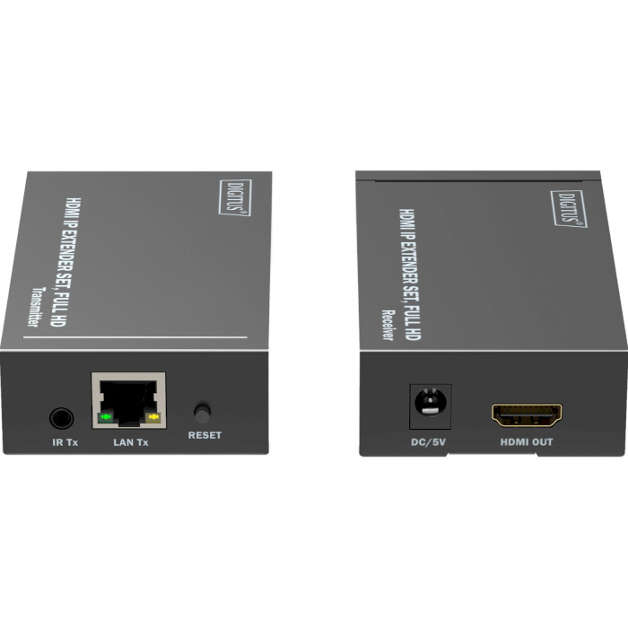 Подовжувач HDMI по крученій парі DIGITUS IP Extender Set Black (DS-55517)