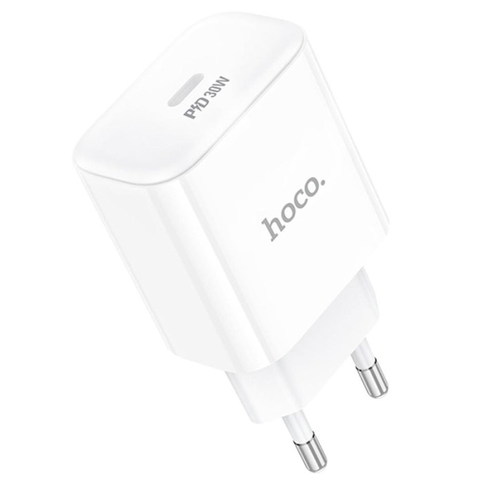 Зарядний пристрій HOCO C76A Pro Majestic 1xUSB-C, PD30W White (6942007616300)