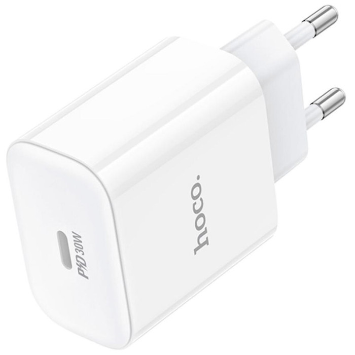 Зарядний пристрій HOCO C76A Pro Majestic 1xUSB-C, PD30W White (6942007616300)