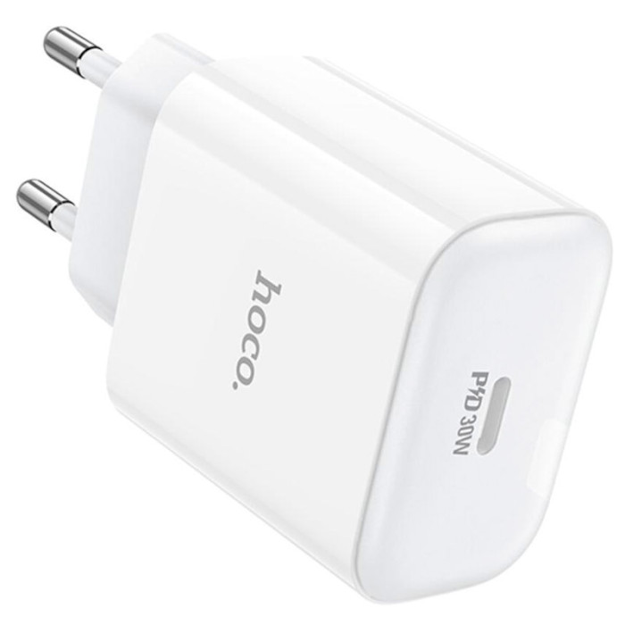 Зарядний пристрій HOCO C76A Pro Majestic 1xUSB-C, PD30W White (6942007616300)