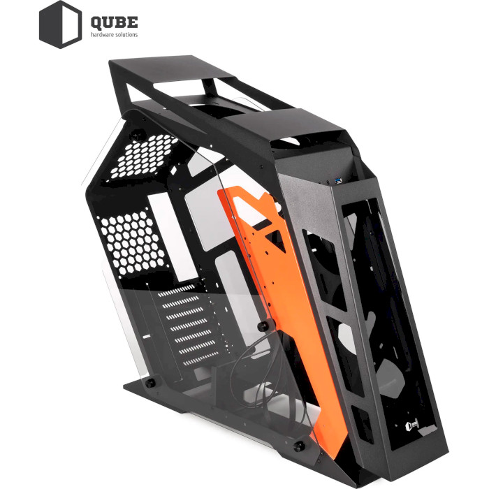 Корпус QUBE Stalker Black/Orange (STALKER_NMBU3)