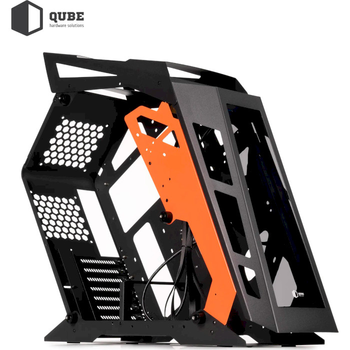 Корпус QUBE Stalker Black/Orange (STALKER_NMBU3)