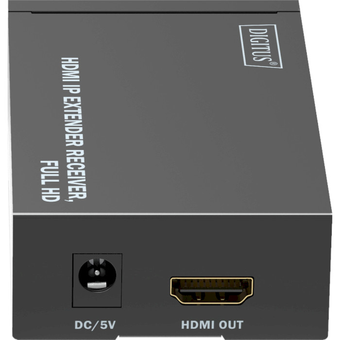 Подовжувач HDMI по крученій парі DIGITUS IP Extender Receiver Black (DS-55518)