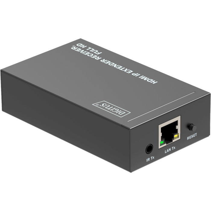 Подовжувач HDMI по крученій парі DIGITUS IP Extender Receiver Black (DS-55518)