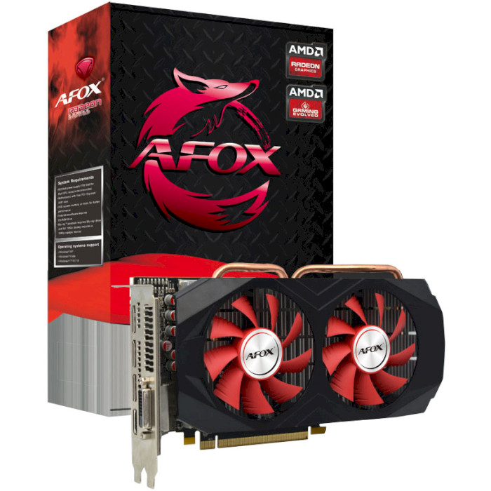 Відеокарта AFOX Radeon RX 580 8GB GDDR5 256-bit/Уцінка (AFRX580-8192D5H3-V3)