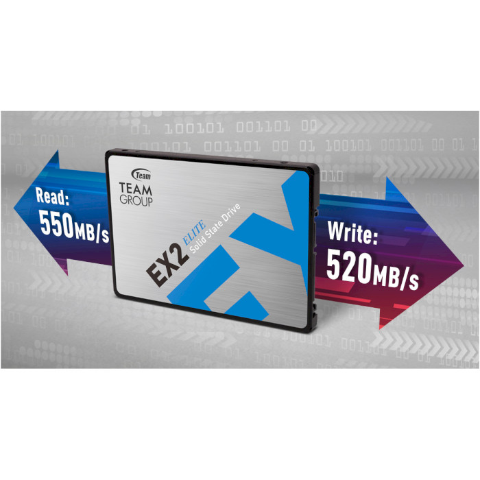 SSD диск TEAM EX2 2TB 2.5" SATA (T253E2002T0C101)