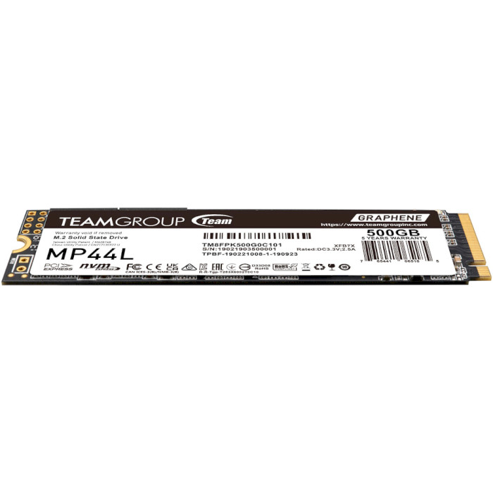 SSD диск TEAM MP44L 500GB M.2 NVMe (TM8FPK500G0C101)