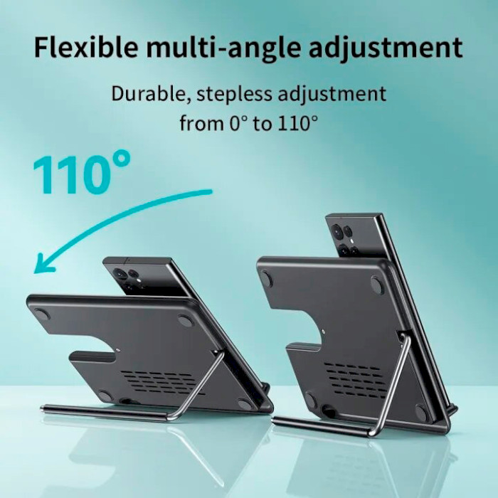 Бездротовий зарядний пристрій HOCO CQ2 Flash 3-in1 Foldable Desktop Stand Wireless Charging Black