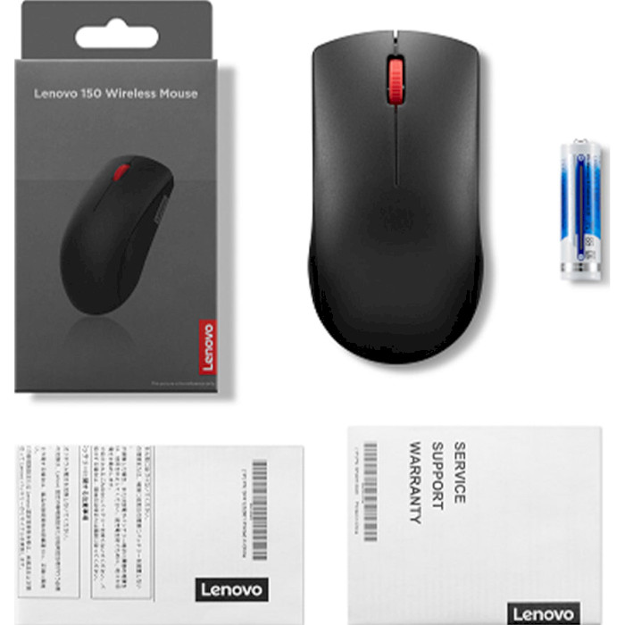 Миша LENOVO 150 Wireless Mouse Black (GY51L52638)