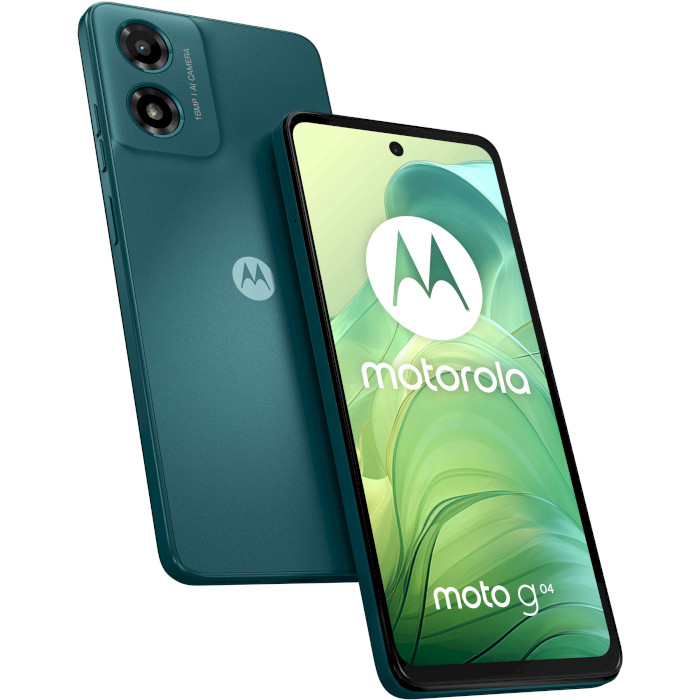 Смартфон MOTOROLA Moto G04 4/64GB Sea Green (PB150016UA/PB130021RS)