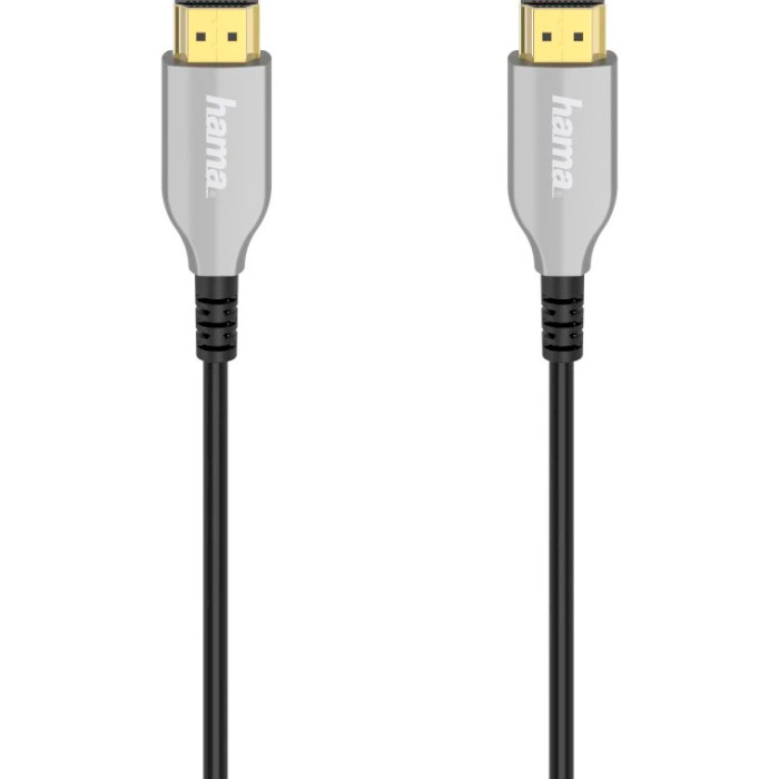 Кабель оптичний (AOC) HAMA HDMI 10м Silver (00205274)