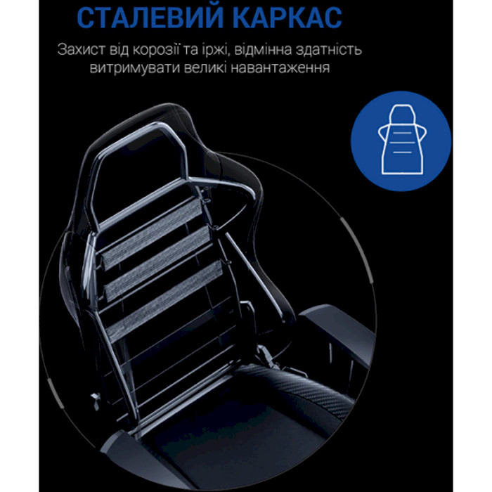 Крісло геймерське ANDA SEAT Luna Color Black/Blue Size L