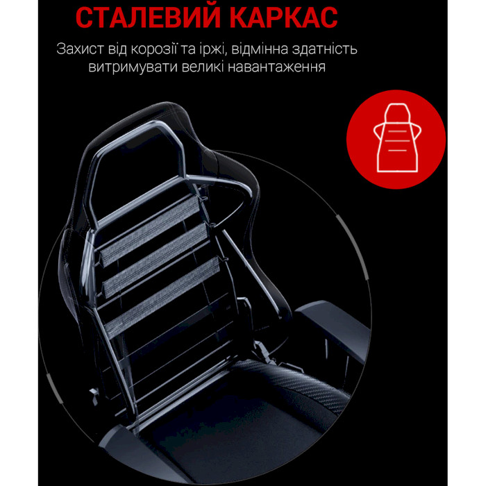 Крісло геймерське ANDA SEAT Luna Color Black/Red Size L