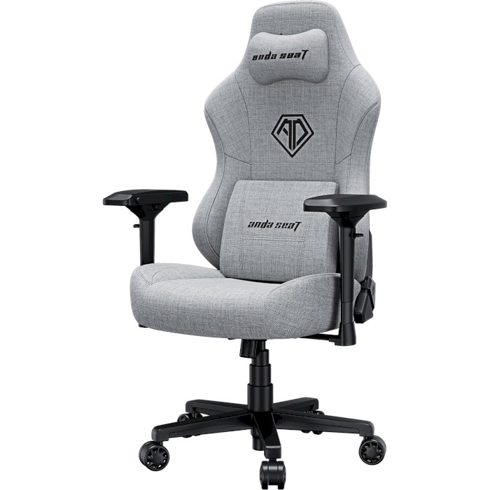 Кресло геймерское ANDA SEAT Phantom 3 Pro Gray Fabric Size L