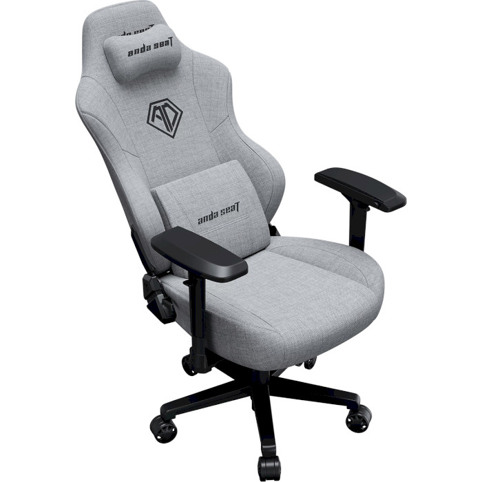 Крісло геймерське ANDA SEAT Phantom 3 Pro Gray Fabric Size L