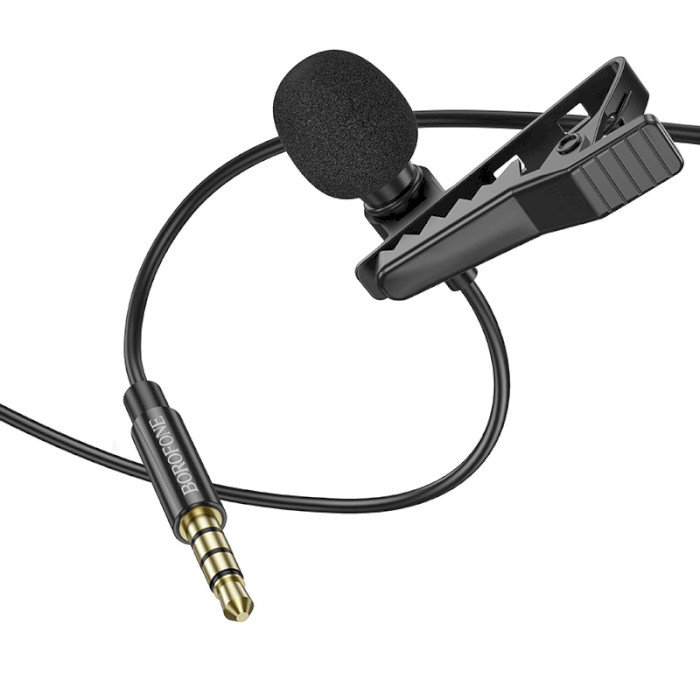 Мікрофон-петличка BOROFONE BFK11 Elegant Lavalier Microphone for mini-jack 3.5 mm