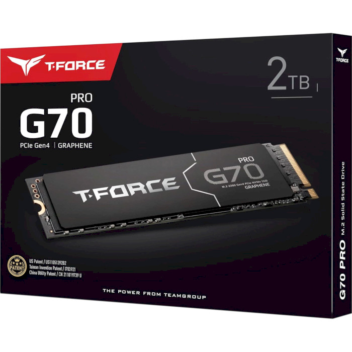 SSD диск TEAM T-Force G70 Pro w/graphene heatsink 2TB M.2 NVMe (TM8FFH002T0C129)