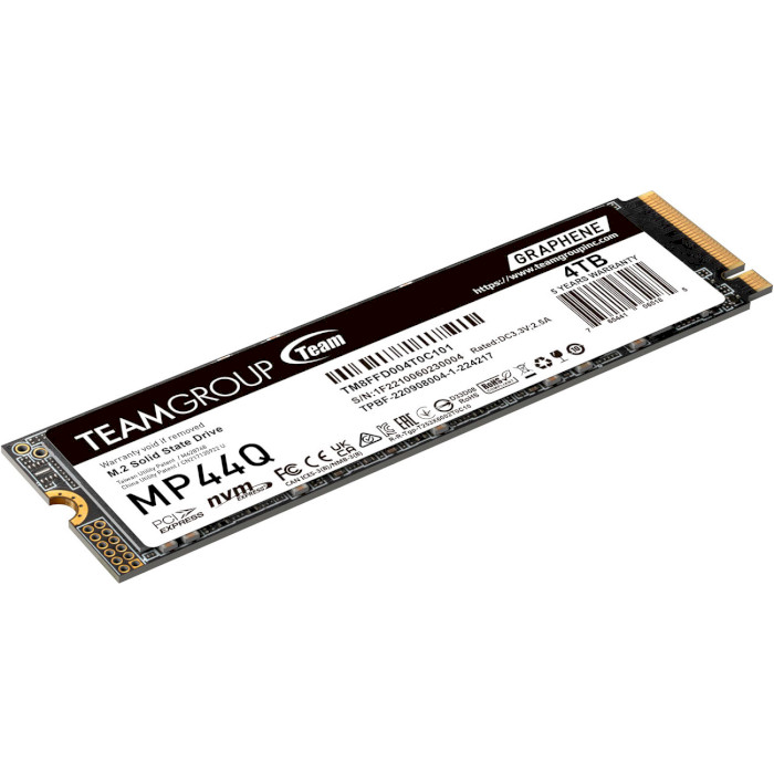 SSD диск TEAM MP44Q 4TB M.2 NVMe (TM8FFD004T0C101)