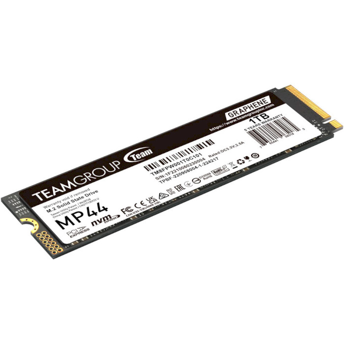 SSD диск TEAM MP44 1TB M.2 NVMe (TM8FPW001T0C101)