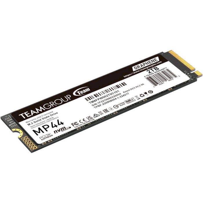 SSD диск TEAM MP44 2TB M.2 NVMe (TM8FPW002T0C101)