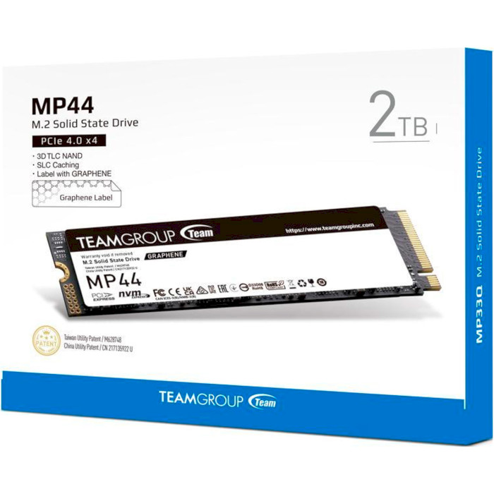 SSD диск TEAM MP44 2TB M.2 NVMe (TM8FPW002T0C101)