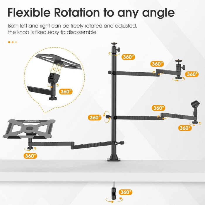 Крепление настольное для подкастинга ULANZI VIJIM LS23 Desktop Setup Stand Black