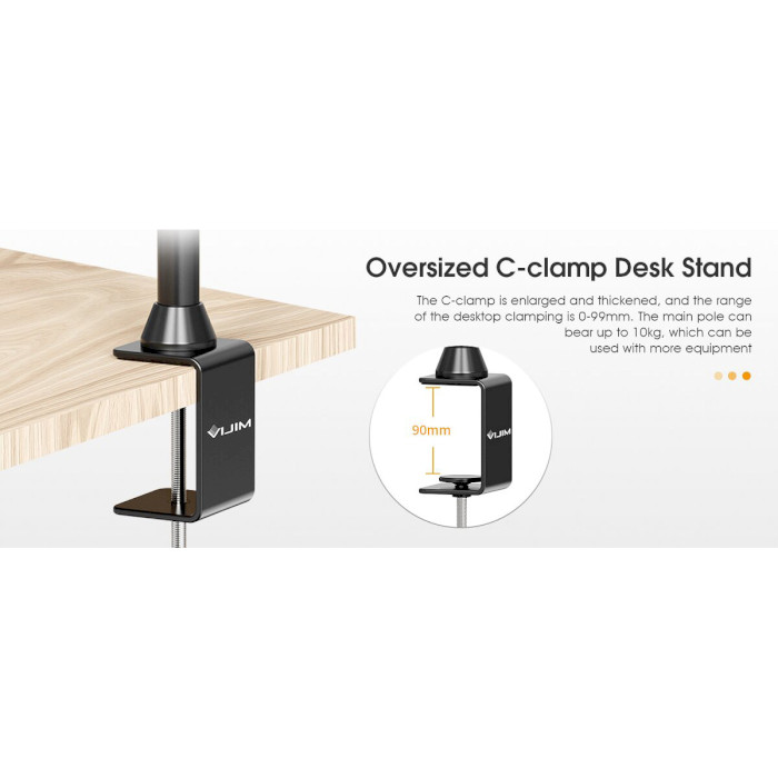 Крепление настольное для подкастинга ULANZI VIJIM LS23 Desktop Setup Stand Black