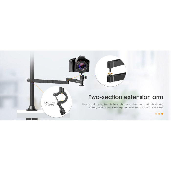 Крепление настольное для подкастинга ULANZI VIJIM LS23 Desktop Setup Stand Black