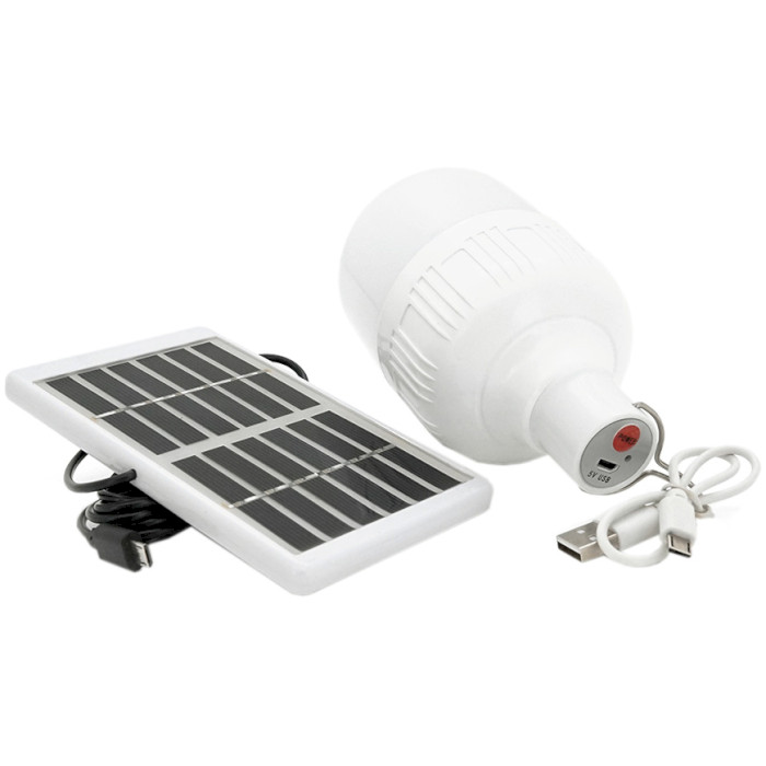 Фонарь кемпинговый VOLTRONIC TNMS with Solar Panel 100x65mm White