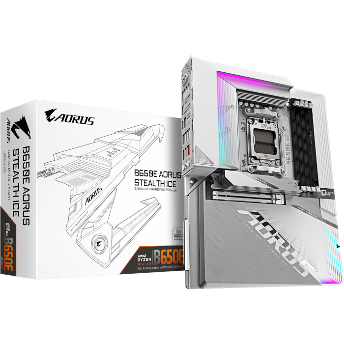 Материнська плата AORUS B650E Stealth Ice