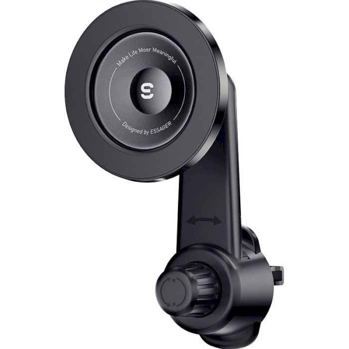 Автодержатель для смартфона ESSAGER Berlin Magnetic Safe Car Air Vent Phone Holder Long Arm Style Black