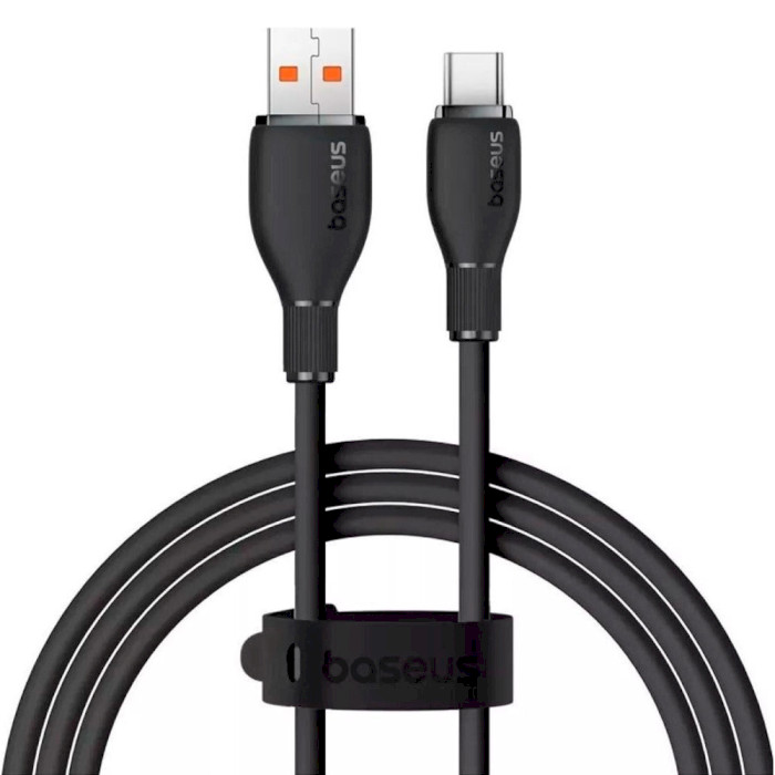 Кабель BASEUS Pudding Series Fast Charging Cable USB to Type-C 100W 1.2м Black (P10355703111-00)