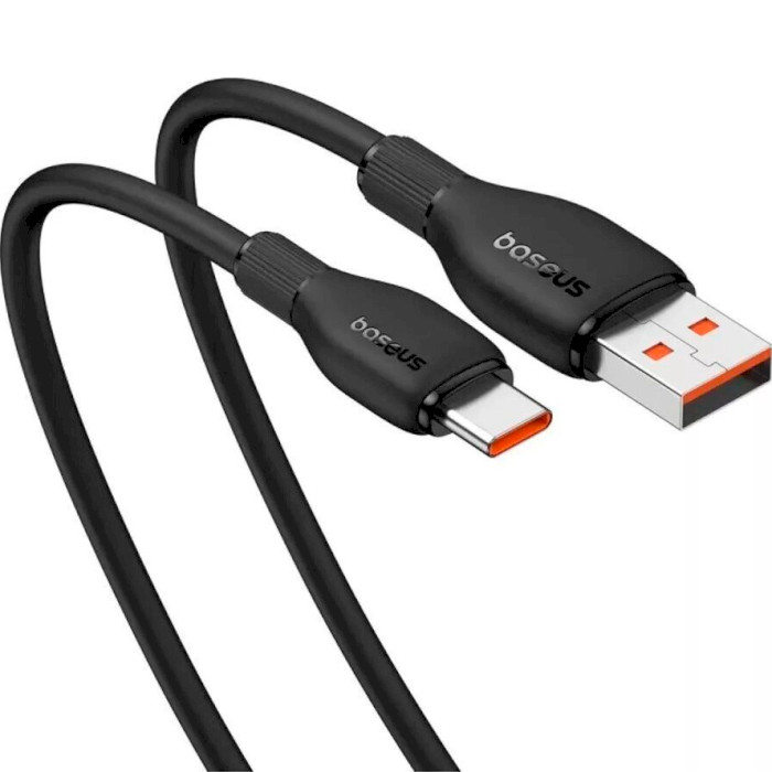 Кабель BASEUS Pudding Series Fast Charging Cable USB to Type-C 100W 1.2м Black (P10355703111-00)