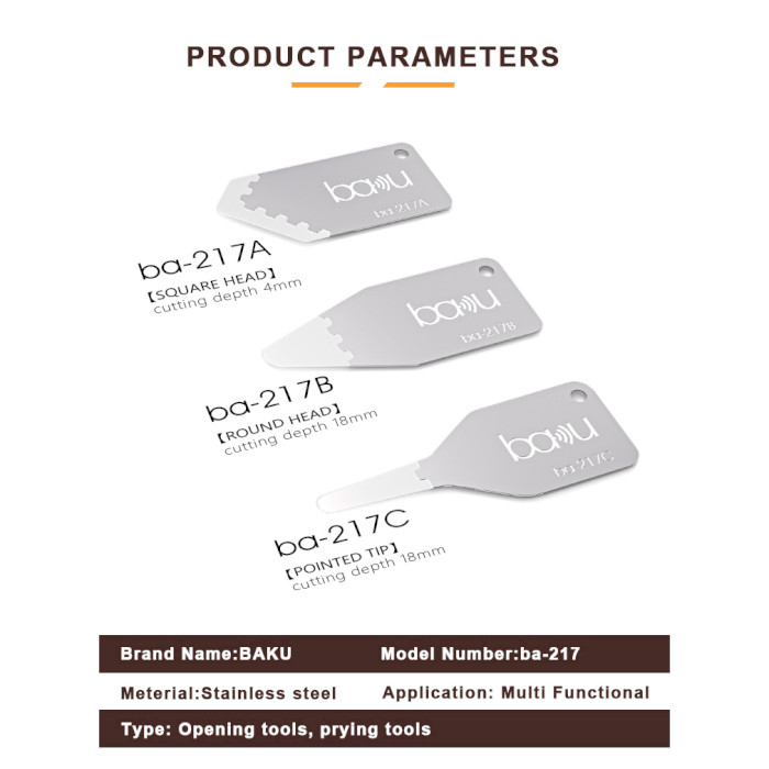 Набор для разборки мобильных телефонов BAKU 3пр (BA-217)