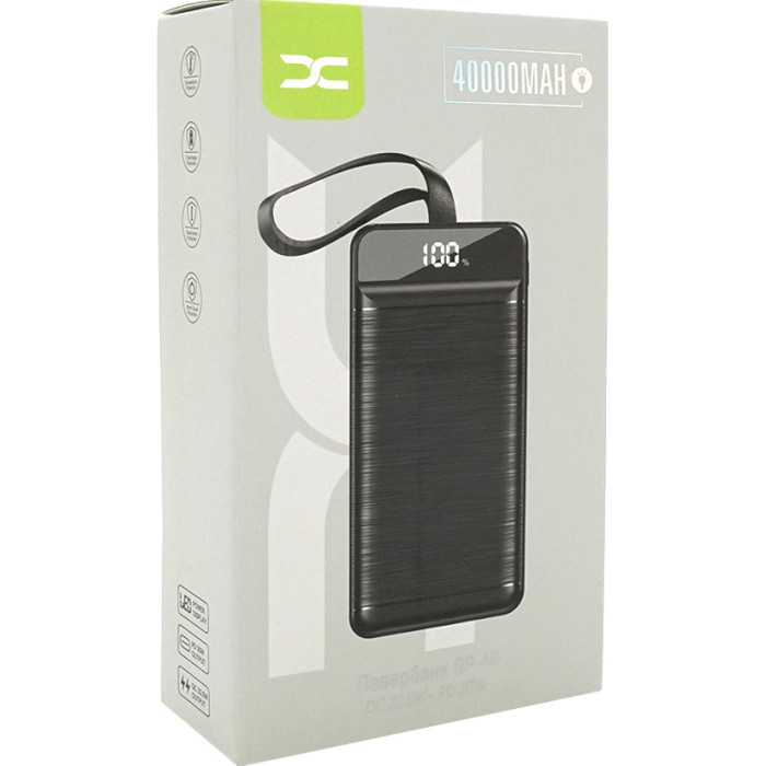 Повербанк DC DP-40 PD20W/QC22.5W 40000mAh Black