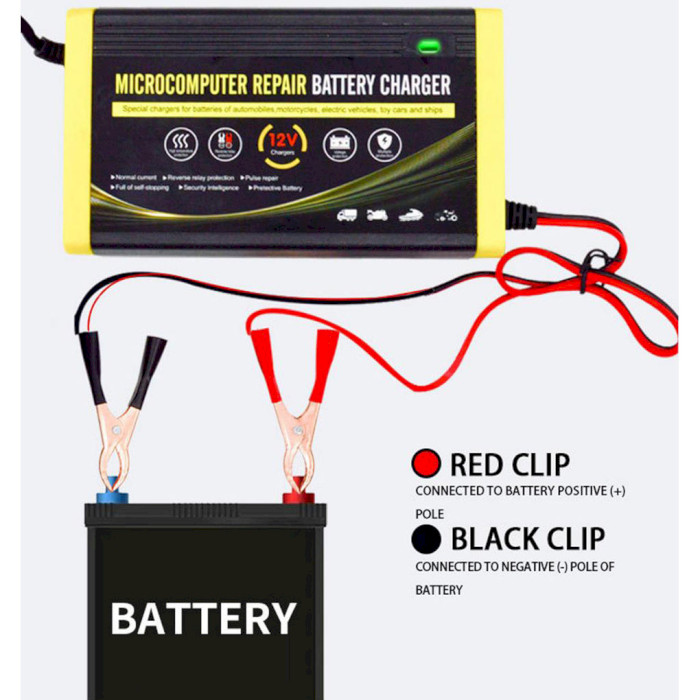 Зарядний пристрій для АКБ XOKO AGM/SLA 12V 6A 90W (XK-CC12-6A)